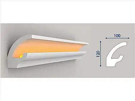 Kartonpiyer Gizli Led Işık Profili-PKG07