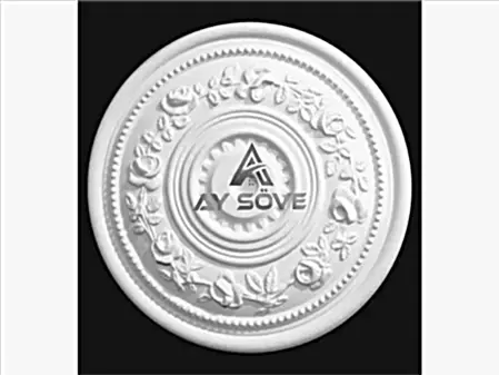 Dekoratif Tavan Göbekleri-Güllü Göbek- 40cm PG409