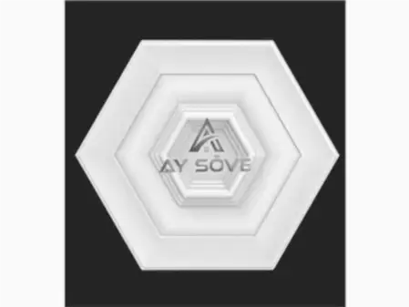 Dekoratif Tavan Göbekleri-Altıgen Göbek- 50cm PG510