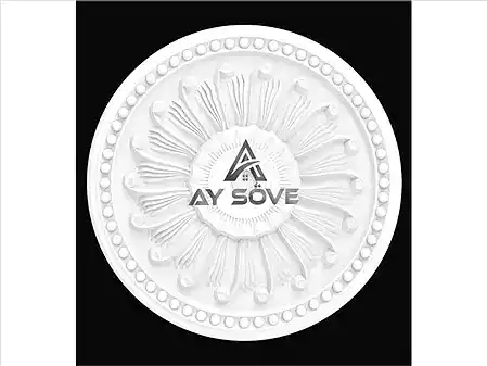 Dekoratif Tavan Göbekleri-Salyangoz Göbek- 40cm PG403