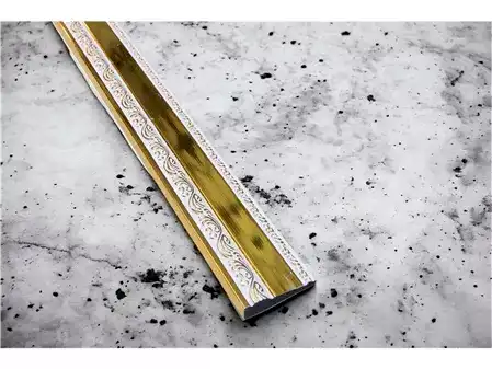 Altın Beyaz Bordür 7cm