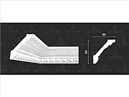Patterned Cornice Small Pearl PLS01